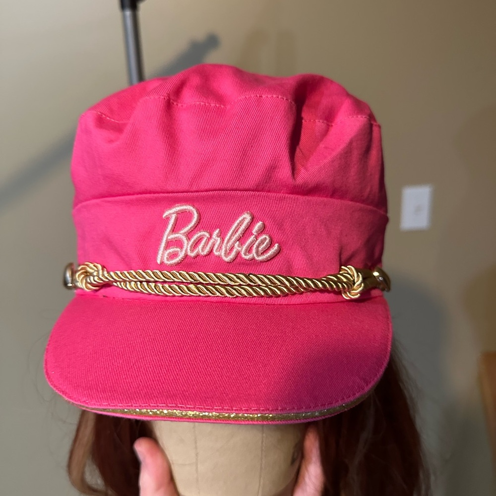 Barbie Pink Hat with Gold Trim